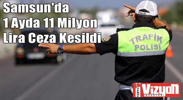 Samsun'da 1 Ayda 11 Milyon Lira Ceza Kesildi