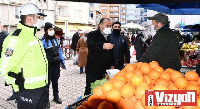 Terme'de Korona denetimleri arttırıldı