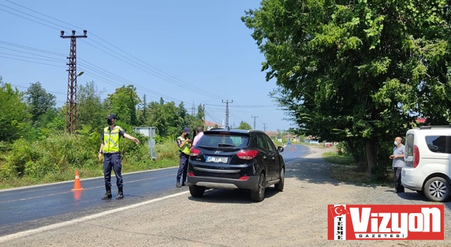 Terme Jandarmadan drone’lu trafik denetimi