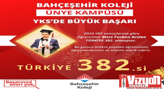 Bahçeşehir Koleji’nden YKS 2024 Başarısı