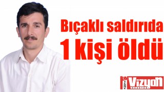 Bıçaklı saldırıda 1 kişi öldü