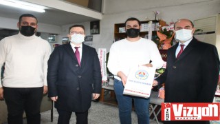 Kaymakam Zadeleroğlu ve Başkan Kılıç’tan gazetemize ziyaret