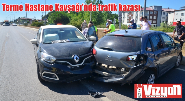 Hastane Kavşağı’nda kaza: 1 yaralı