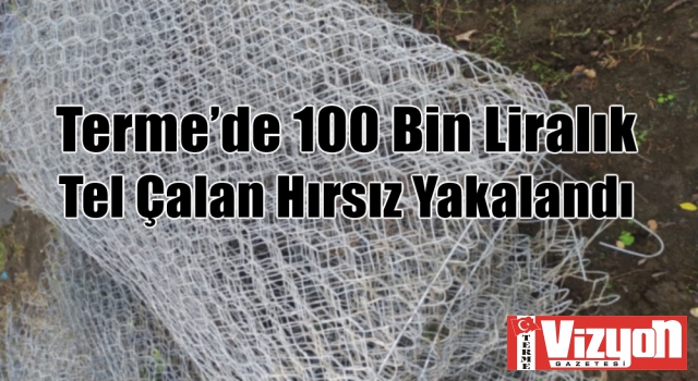 Terme’de 100 bin liralık tel çalan hırsız yakalandı