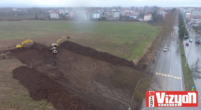 Terme'de bulvar yoluna ilk kazma vuruldu