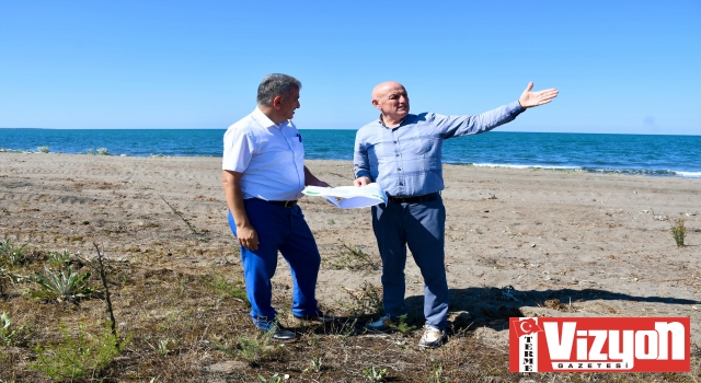 Terme Kadınlar Plajı Projesi İçin Çalışmalar Başladı