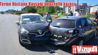 Hastane Kavşağı’nda kaza: 1 yaralı