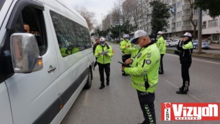 Samsun’da 25 servis aracı trafikten men edildi