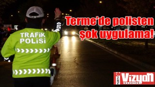 Terme’de polisten şok uygulama!