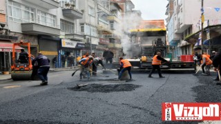 Ünye ve Kocaman Caddelerinin asfalt çalışmaları tamamlandı